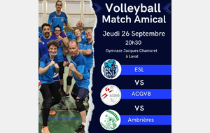 Match Amical ESL vs ACGVB vs Ambrières