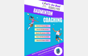 COACHING BADMINNTON