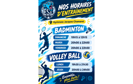 JOURS D'ENTRAINEMENTS