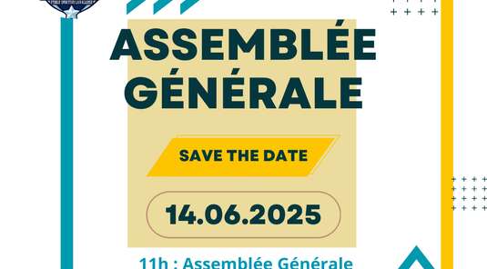 Save the date Assemblée Générale Samedi 14 Juin 2025